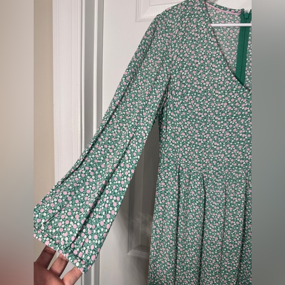 Boden Floral Green Maxi Dress - Picture 4 of 8
